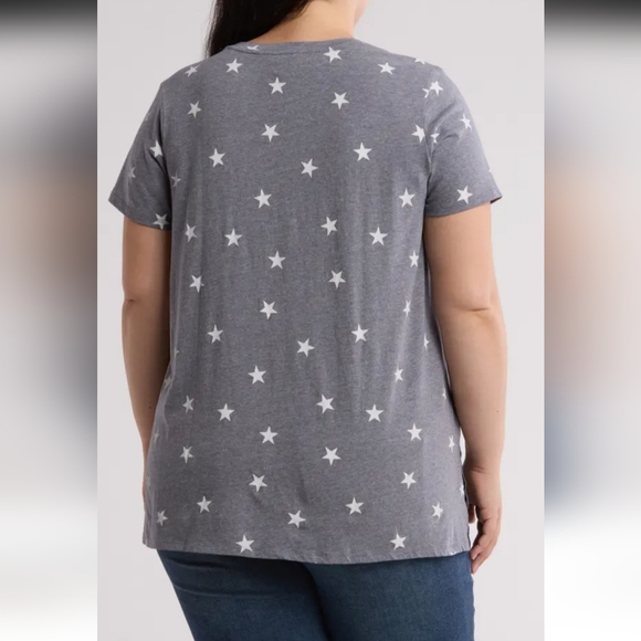 Lucky Brand Start T- Shirt. Gray. Size 2 X - Picture 4 of 9